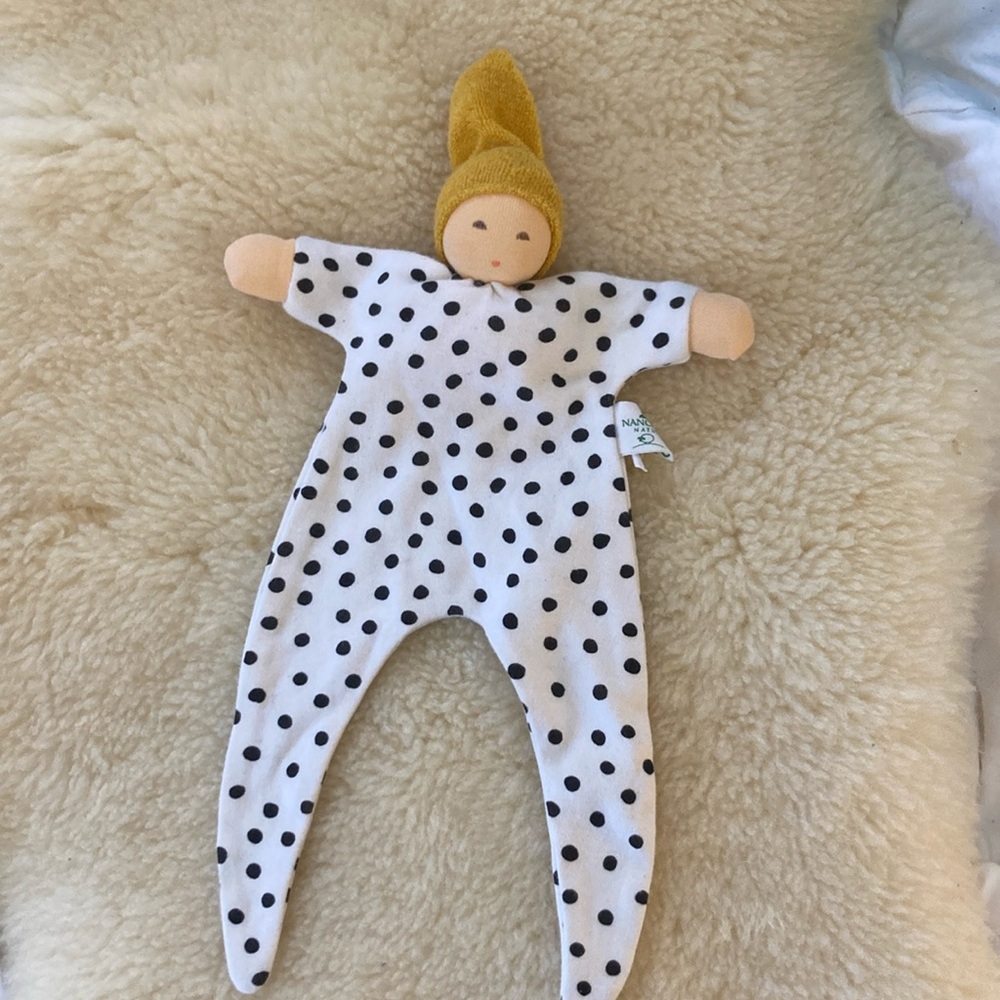 Nanchen organic little dot blanket doll